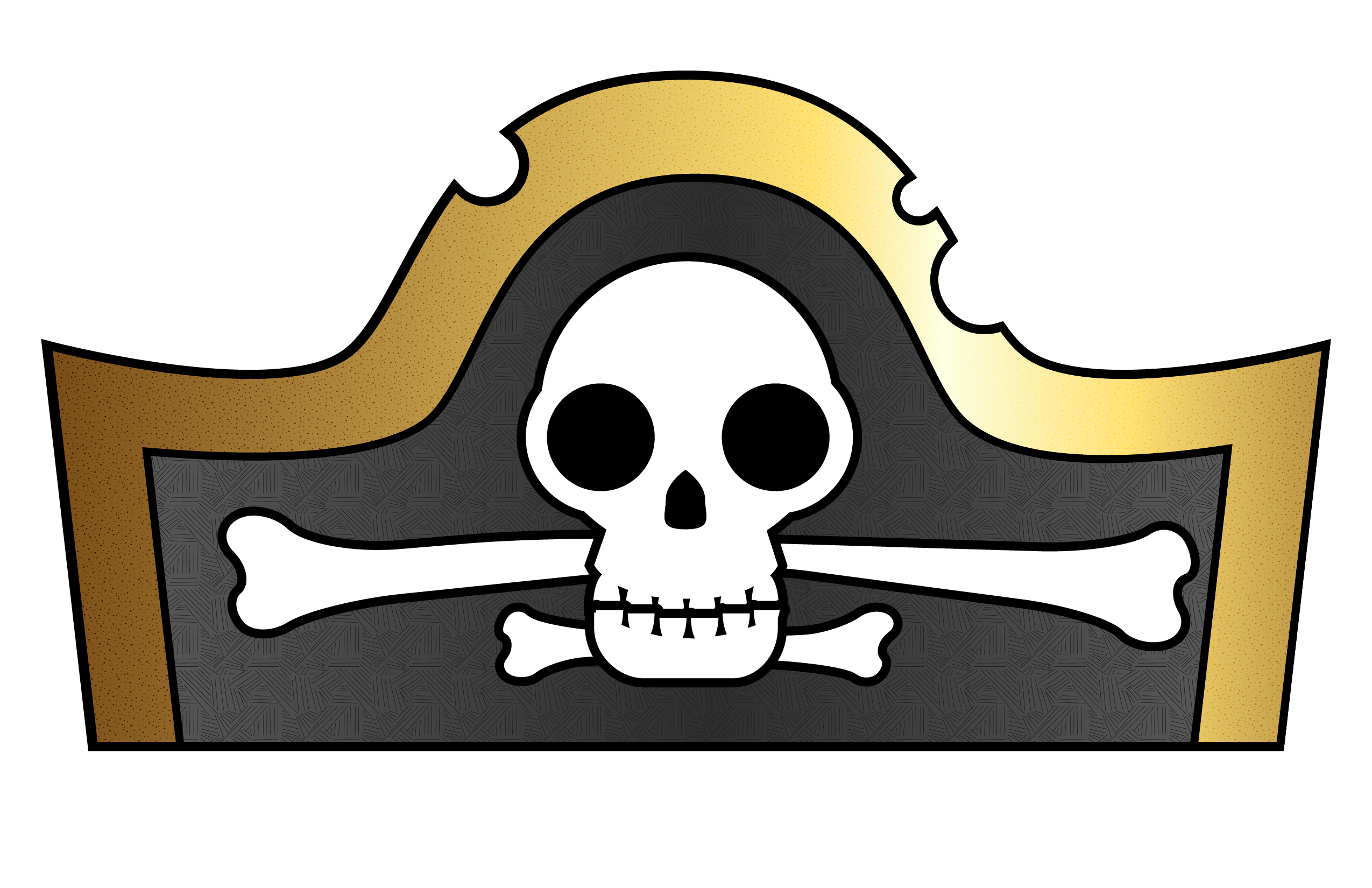 2550x1650 Pirate Hats Clip Art
