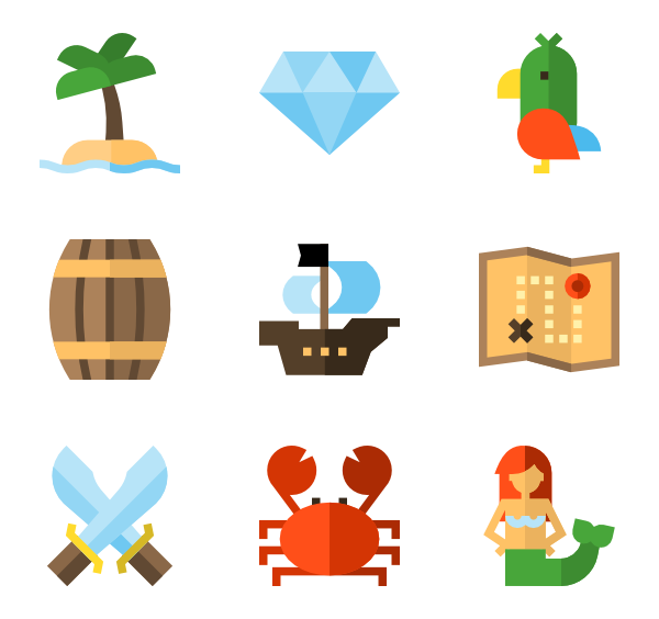 600x564 Pirate Icons