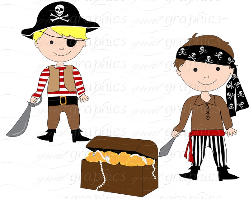800x640 Treasure Pirates Clipart