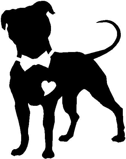 435x550 Pitbull Clipart Silhouette