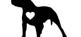272x125 Pit Bull Silhouette Dog Topper Sign On Pitbull Silhouette