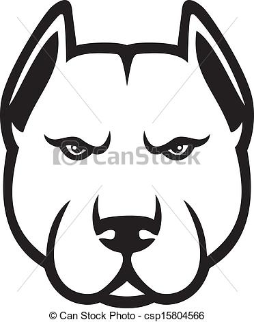 372x470 Pit Bull Clipart Simple