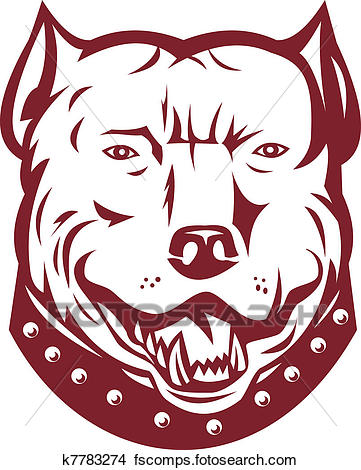 361x470 Drawings Of Pitbull Pit Bull Terrier Mongrel Dog Head Front