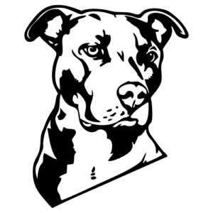300x300 Pit Bull Silhouette Clipart