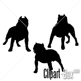 324x324 Pit Bull Silhouette Clipart
