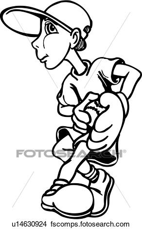 292x470 Clipart Of , Ball, Baseball, Game, Mitt, Pitcher, Sport, Cartoons