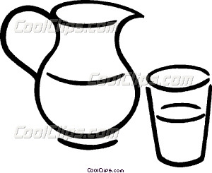 300x245 Pitcher Of Juice Vector Clip Art