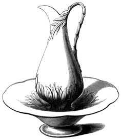 236x271 Vintage Jug Clipart, Old Fashioned Pitcher, Black And White