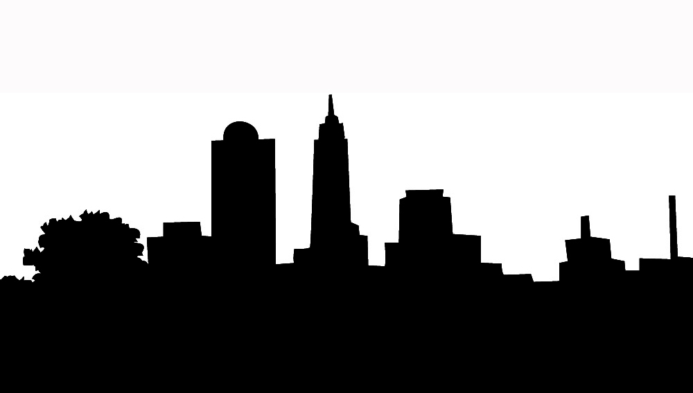 1000x567 City Clipart Silhouette