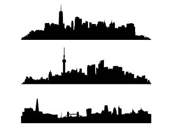 340x270 City Skyline Svg Etsy