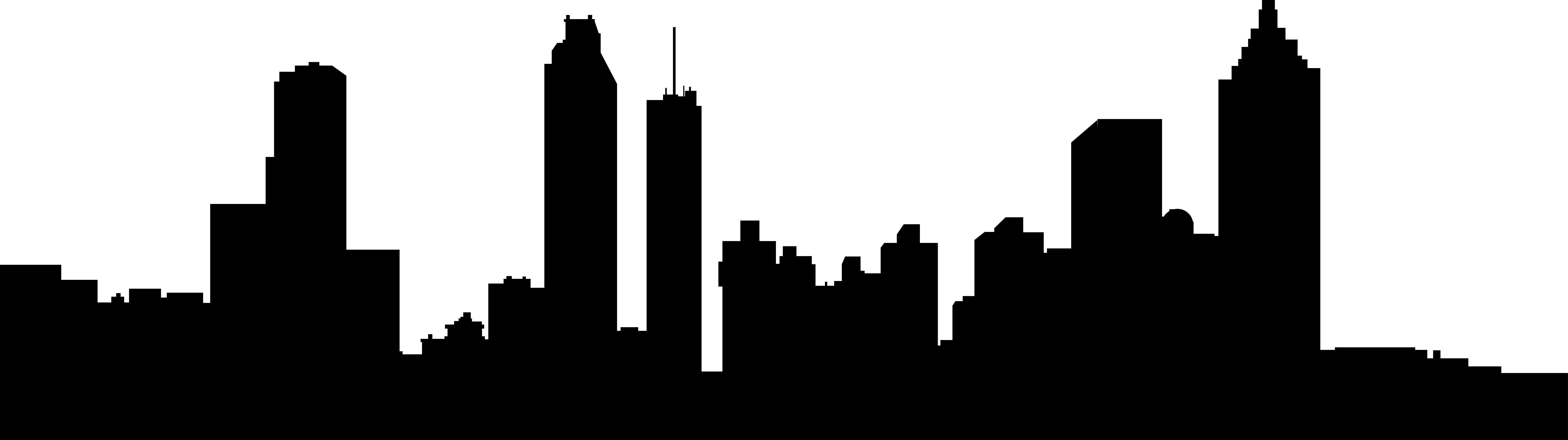 8059x2261 Detroit Skyline Clipart
