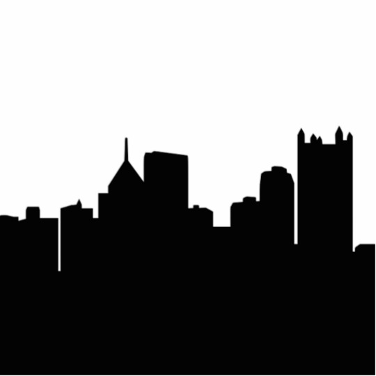 Pittsburgh Skyline Outline | Free download on ClipArtMag