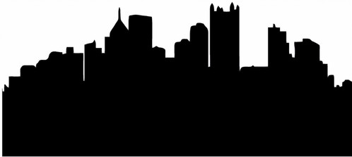 Pittsburgh Skyline Outline | Free download on ClipArtMag