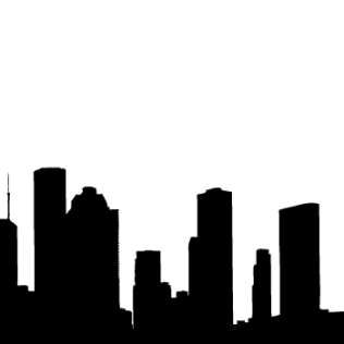 316x316 Stylized City Skyline Free Vector 123freevectors