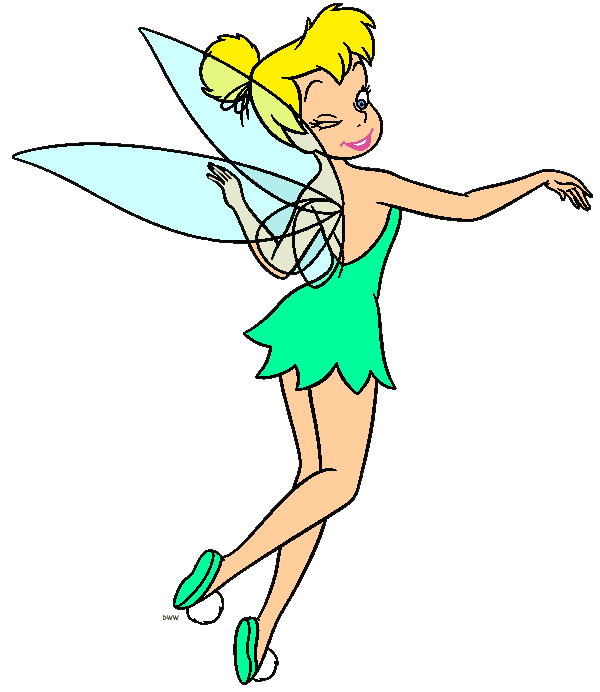 600x692 Birthday Clipart Tinkerbell