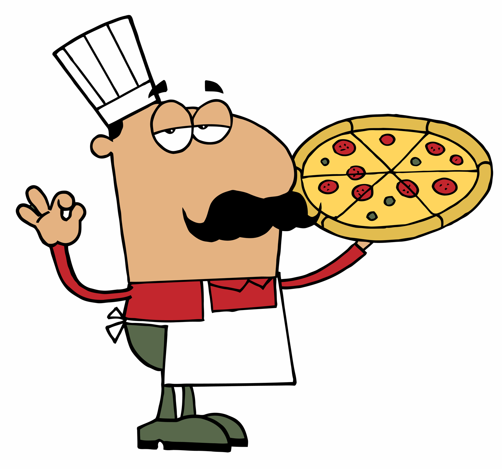 1600x1496 Pizza Man Clipart