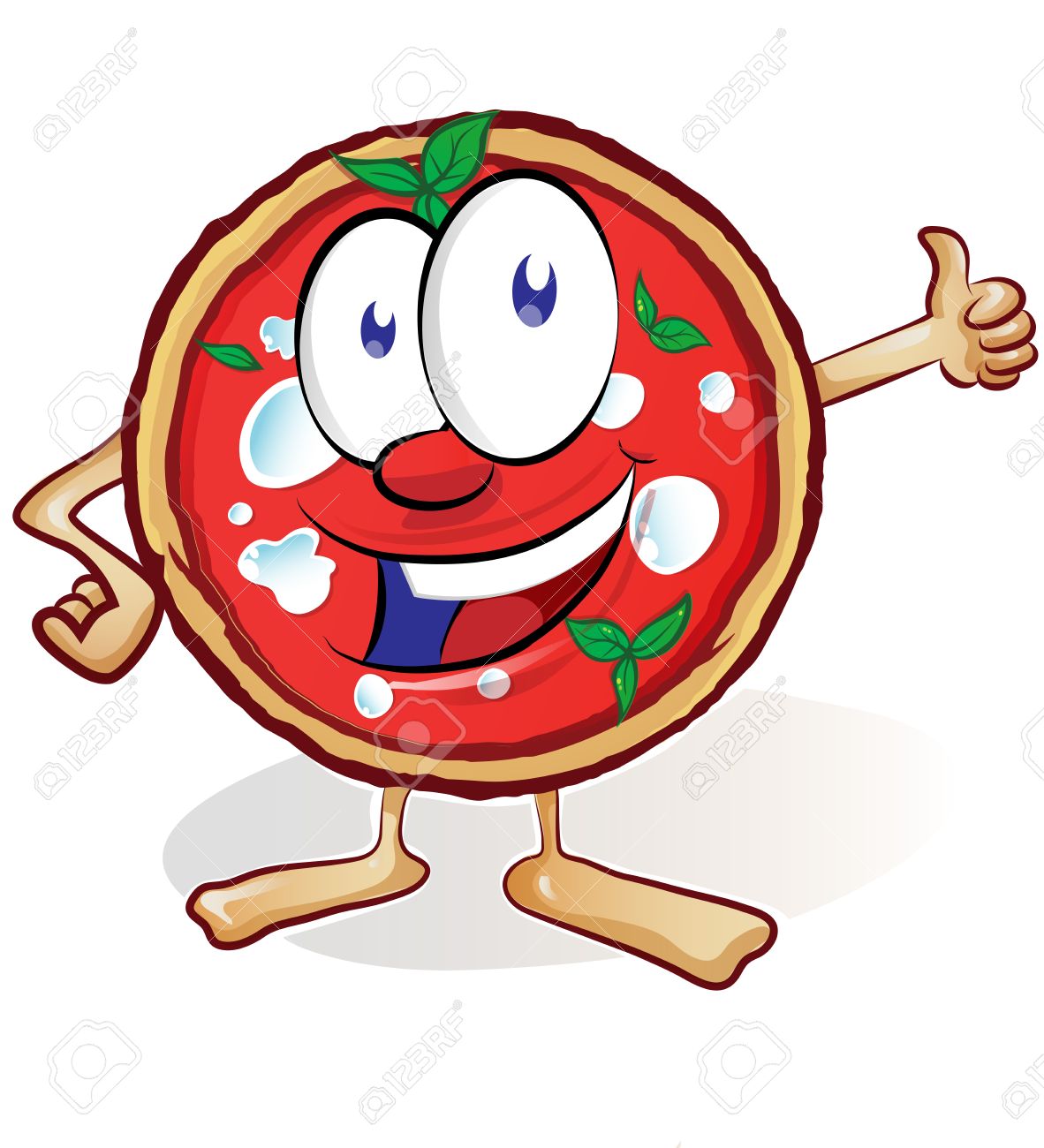 1182x1300 Fun Pizza Cartoon With Thumb Up Royalty Free Cliparts, Vectors