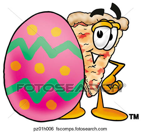 450x422 Clip Art Of Pizza And Easter Egg Pz01h006