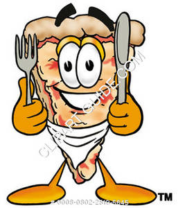 257x300 Clipart Cartoon Pizza Eating