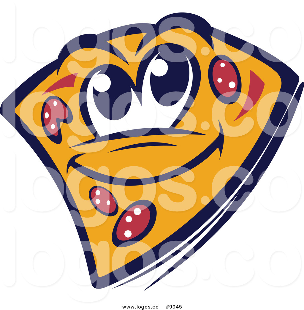 1024x1044 Royalty Free Clip Art Vector Logo Of A Happy Pizza Slice Mascot By