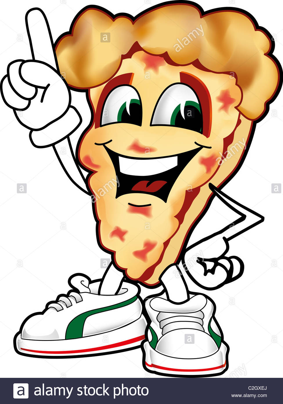975x1390 Cartoon Pizza Slice Brand Mascot For Pizza Restaurant Or Pizza