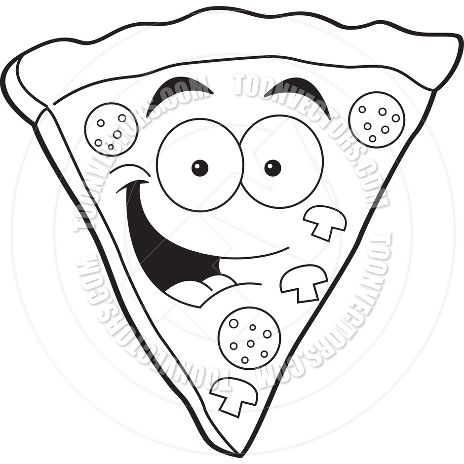 940x940 Pizza Clipart Black And White