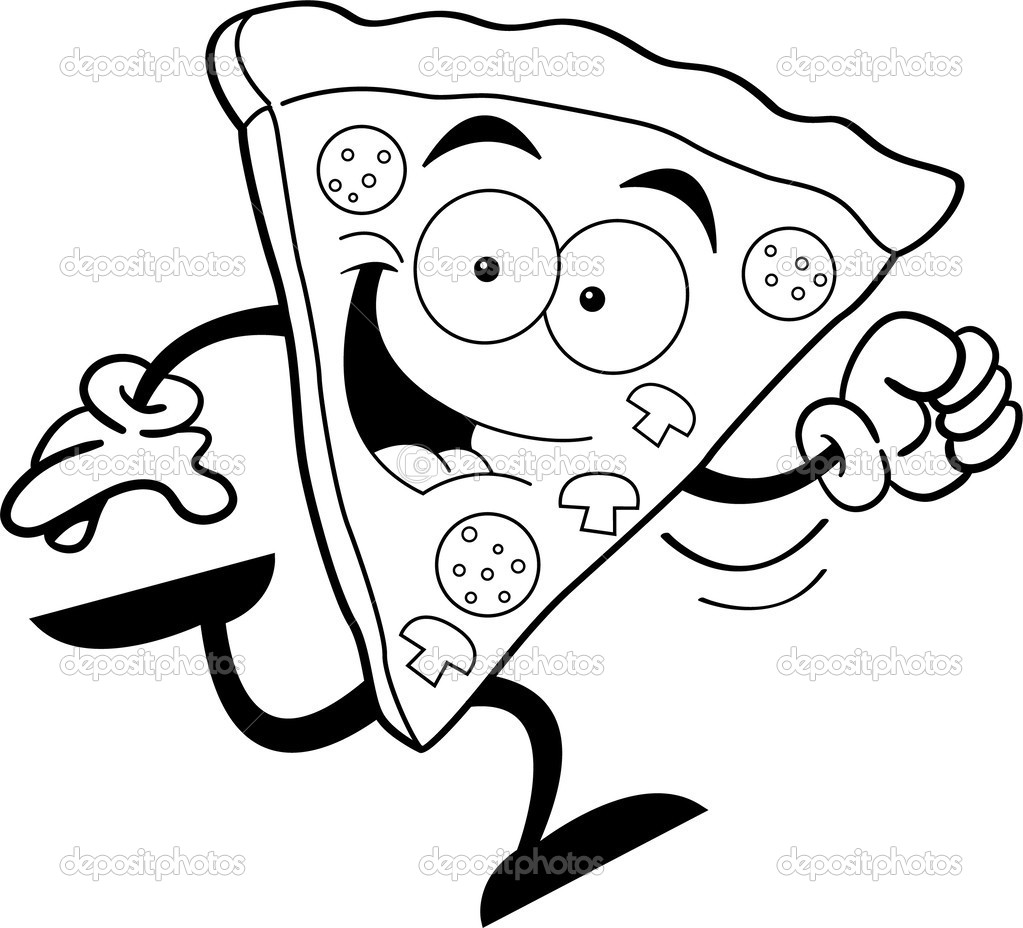 1023x928 Pizza Clipart Black And White