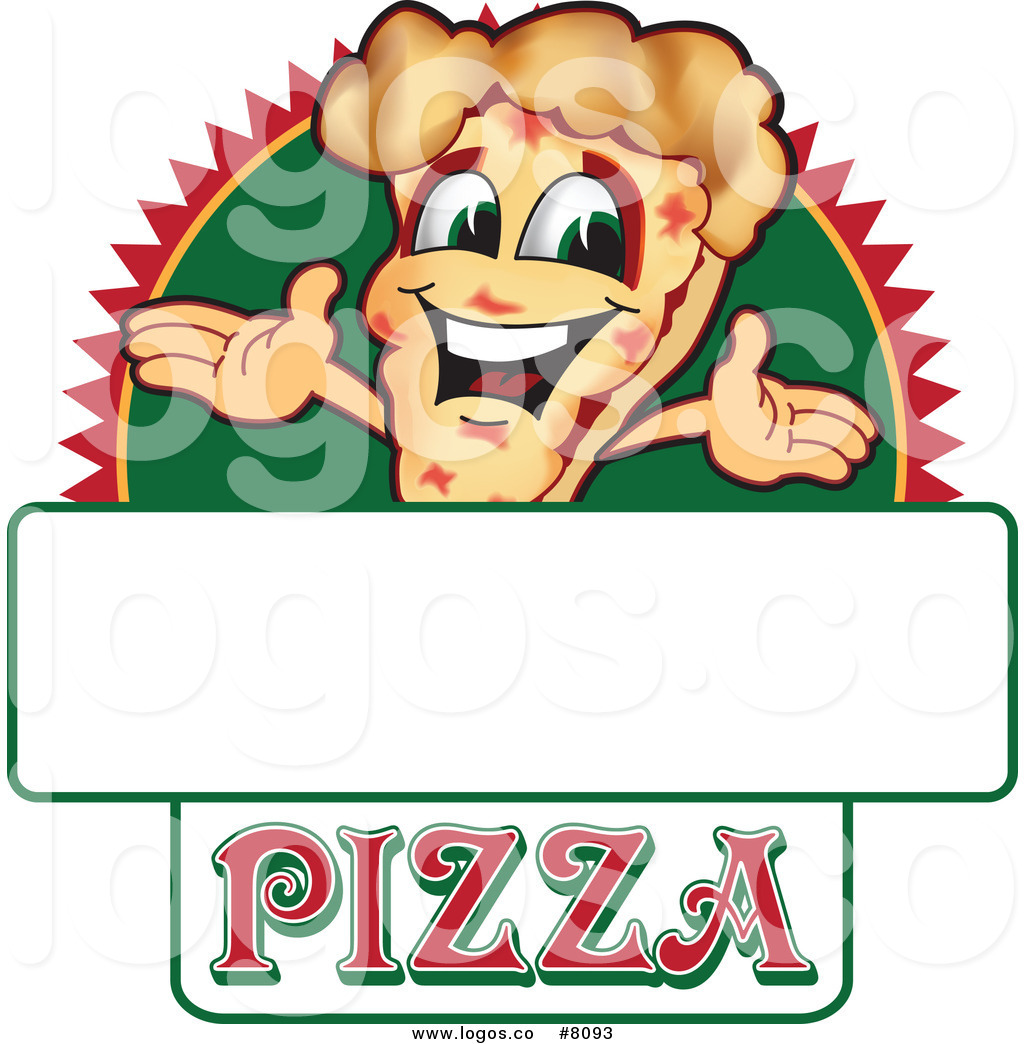 1024x1044 Royalty Free Clip Art Vector Logo Of A Happy Pizza Sign By