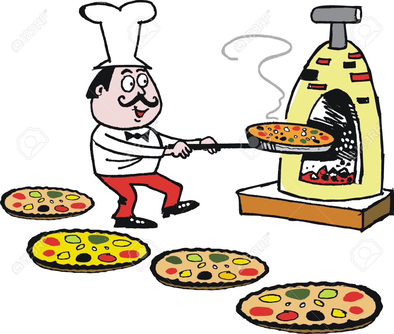 1300x1102 Making Pizza Clip Art Cliparts