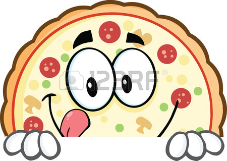 450x319 Pizza Chef Cartoon Mascot Character With Knife And Fork