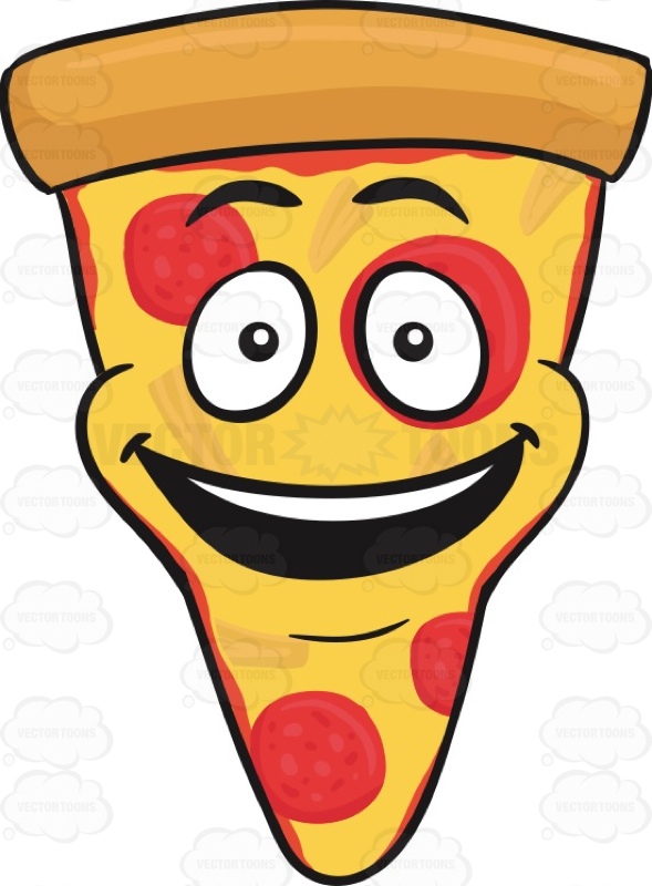 589x800 Slice Of Pepperoni Pizza With A Bright Look On Face Emoji Pepperoni