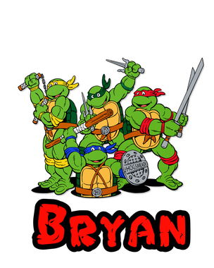 304x380 Tmnt Ninja Turtles Tshirt Iron On Transfer Decal