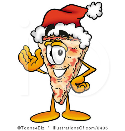 400x420 Christmas Clipart Pizza