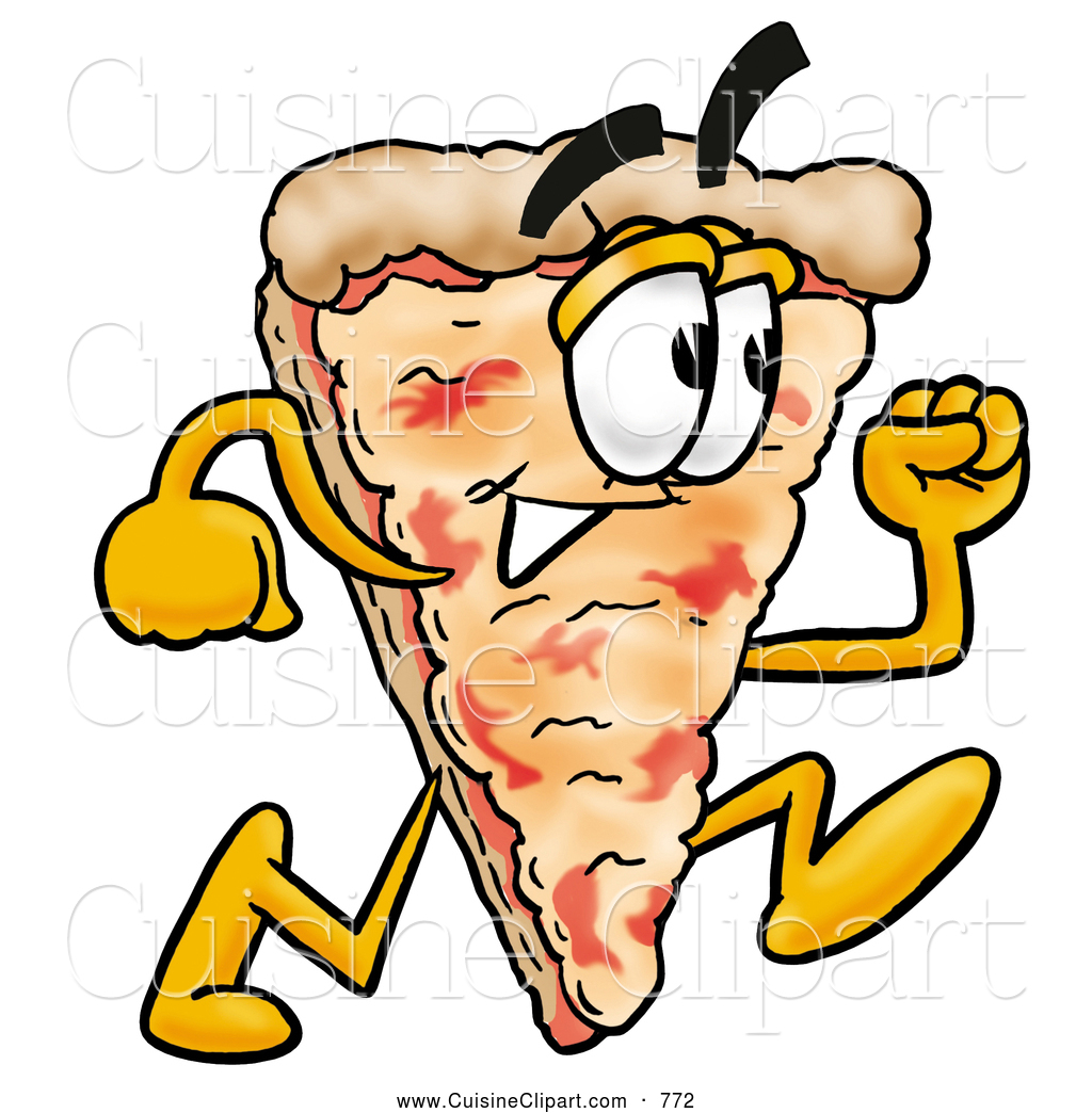 1024x1044 Cuisine Clipart Of A Happy Slice Of Pizza Mascot Cartoon Character