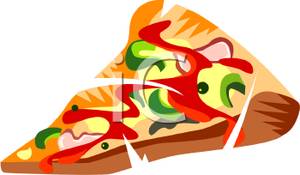 300x175 Art Image A Vegetable Combination Pizza Slice