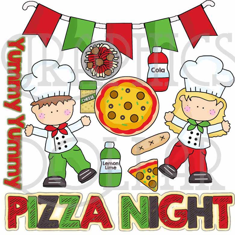 780x780 Pizza Night Clipart