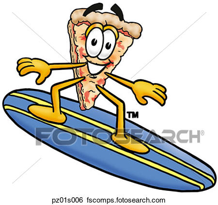 450x422 Clip Art Of Pizza Surfing Pz01s006