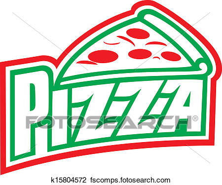 450x375 Clipart Of Pizza Label Design (Pizzeria Label) K15804572