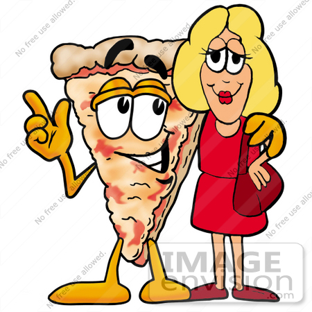 450x450 Clip Art Graphic Of A Cheese Pizza Slice Cartoon Character Talking