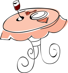 278x300 Table Clipart Image