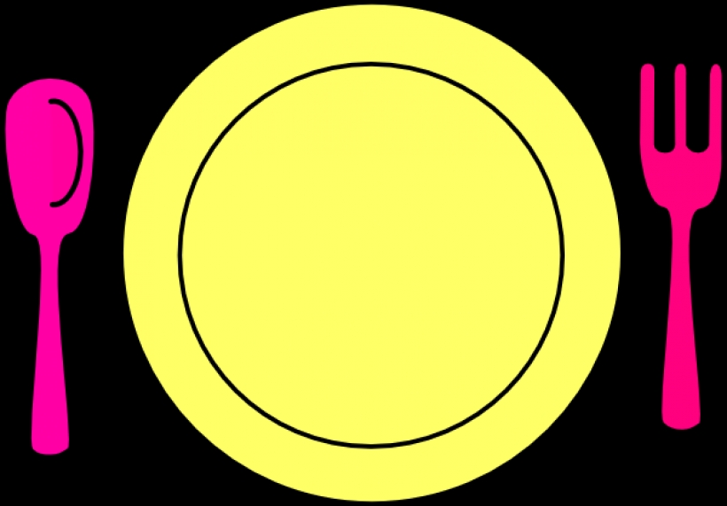 820x571 Place Setting Color Clip Art