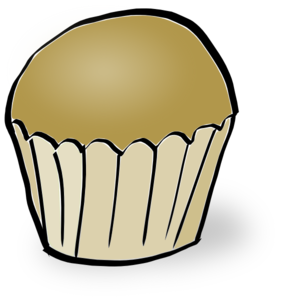 282x299 Plain Cupcake Clip Art
