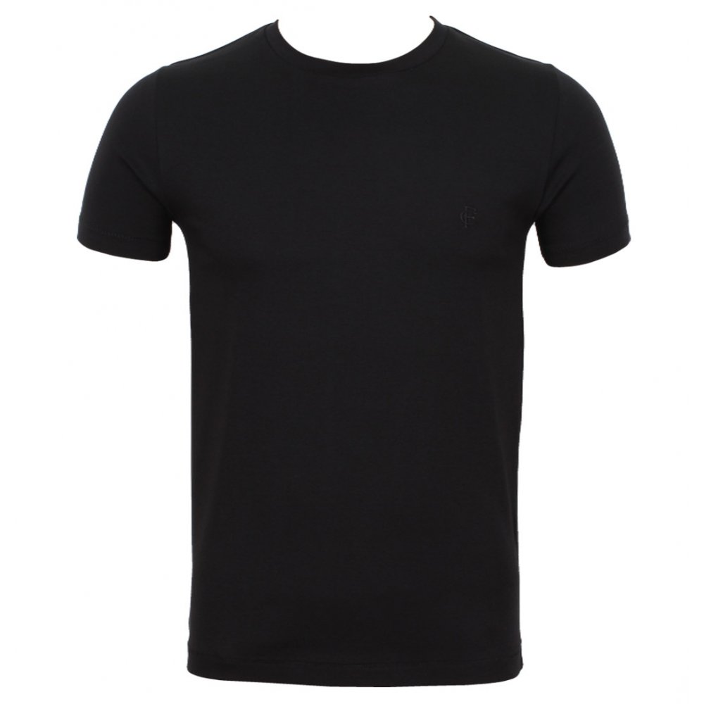 1000x1000 Plain Black T Shirt Front Clipart