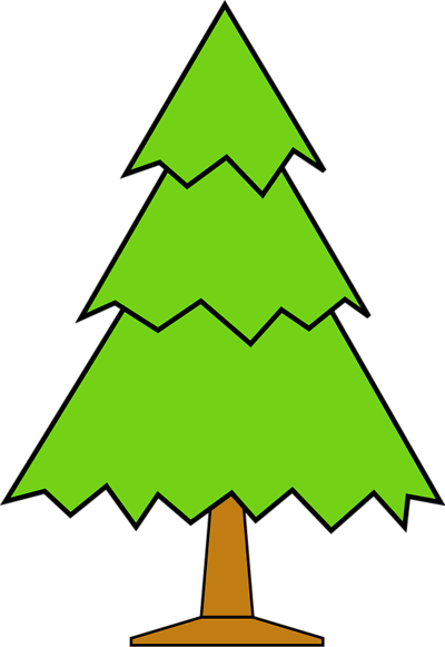 400x581 Plain Christmas Tree Clipart