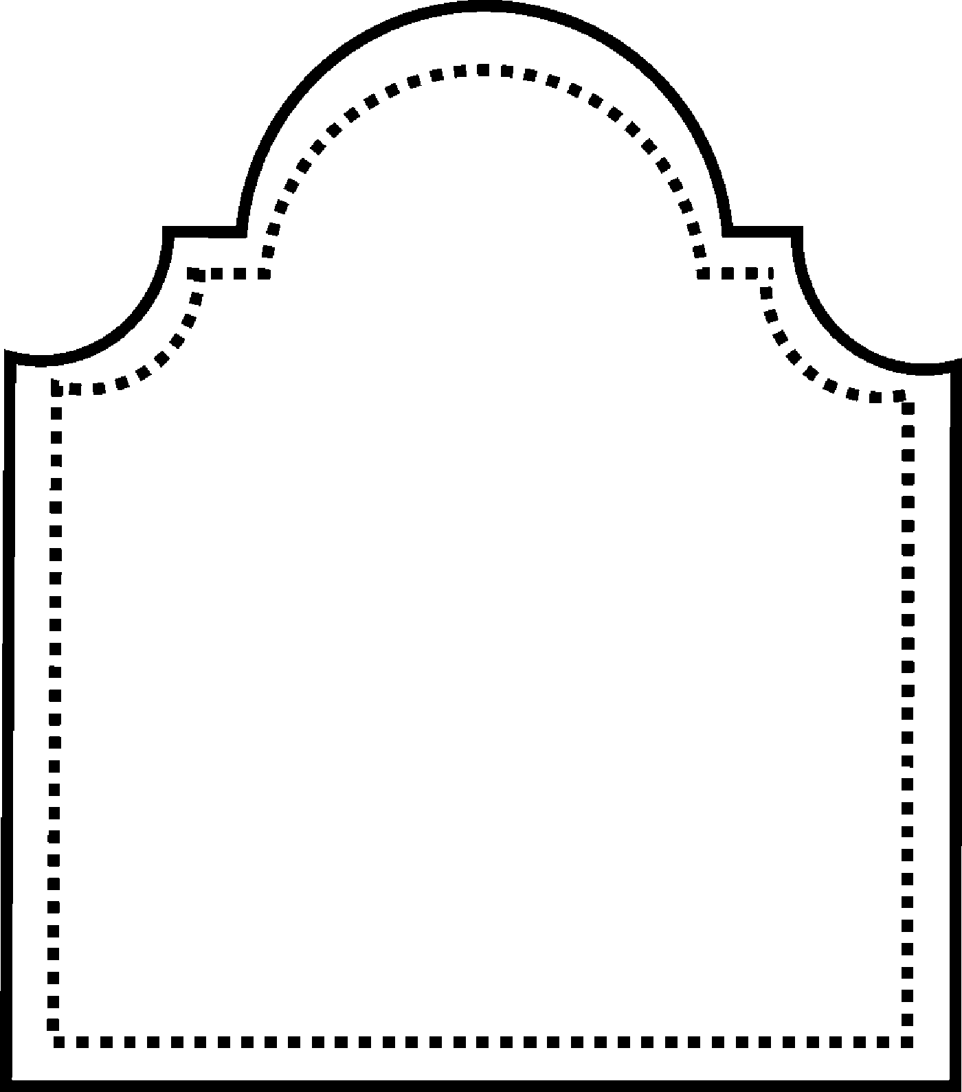 1400x1590 Tombstone Clipart Plain