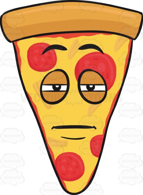 589x800 Single Slice Of Pepperoni Pizza With Very Heavy Eyes Emoji Eyes