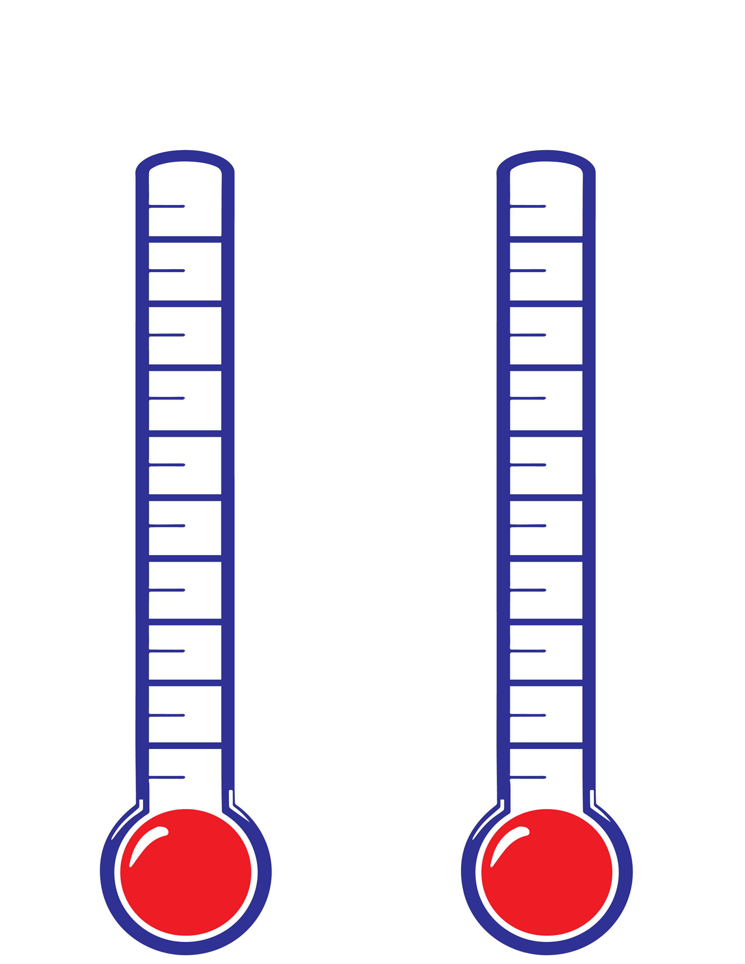 2550x3300 Custom Double Goal Thermometer Design Custom Goal