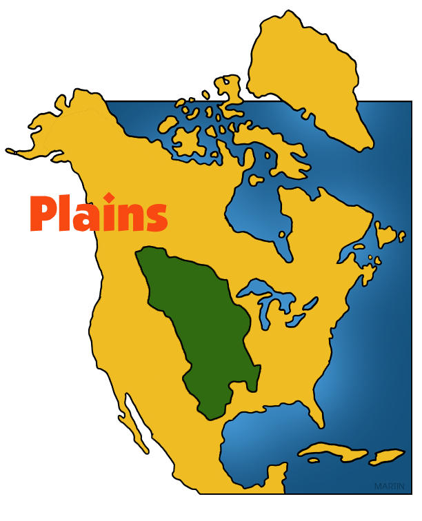 612x756 Native Americans Clip Art By Phillip Martin, Plains Map