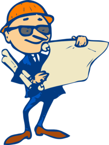 225x298 Engineer With Plans Clip Art