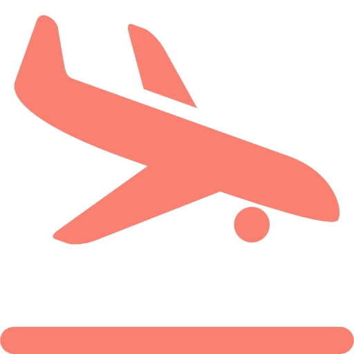 512x512 Landing Airplane Clipart